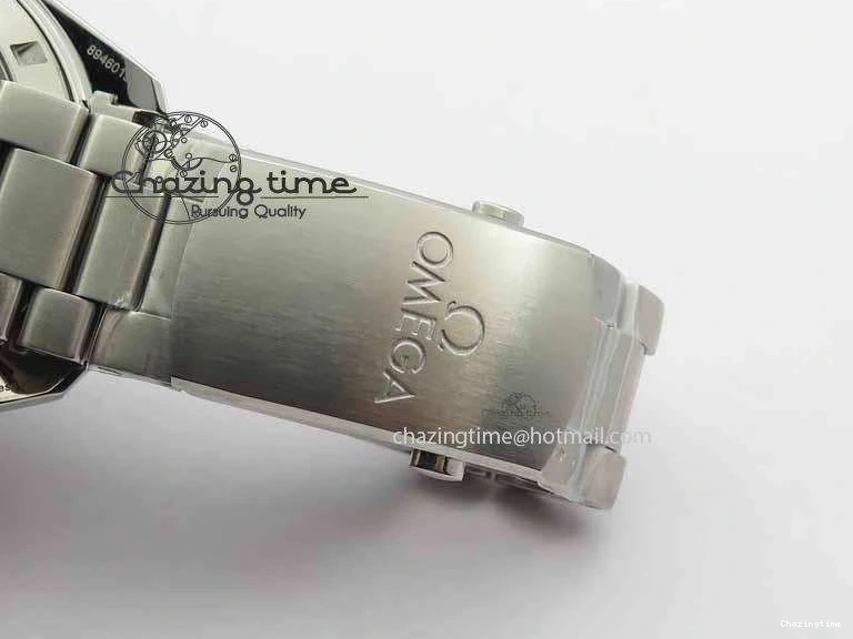 0320 Sophisticated Planet Ocean Master Chronometer Chrono SS OM 1:1 Best Edition Orange On SS Bracelet A 8156